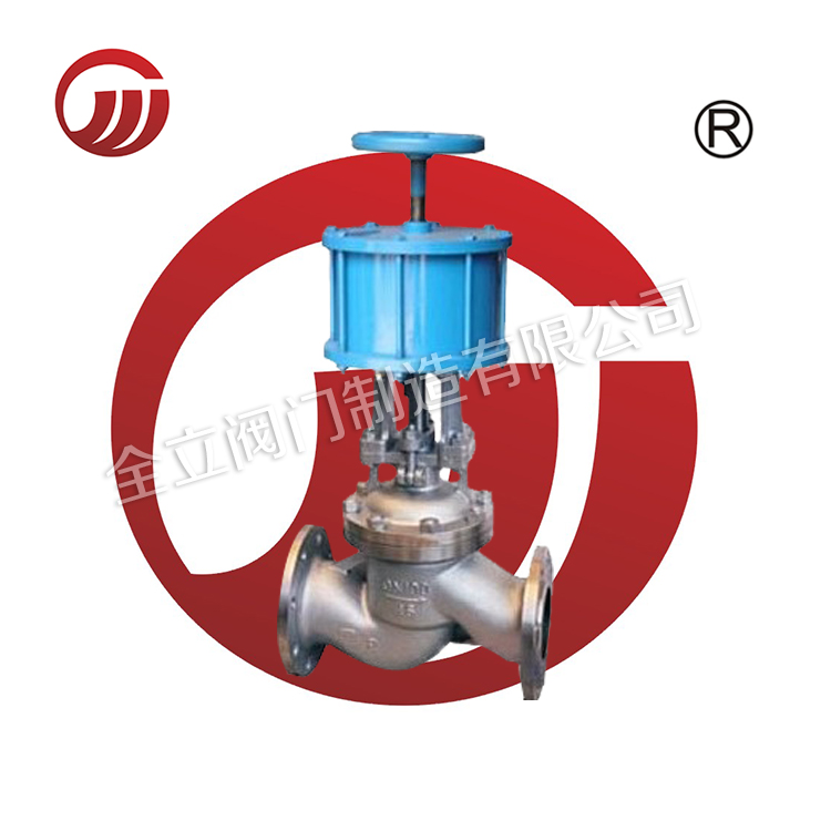 Pneumatic globe valve of stainless steel J641W