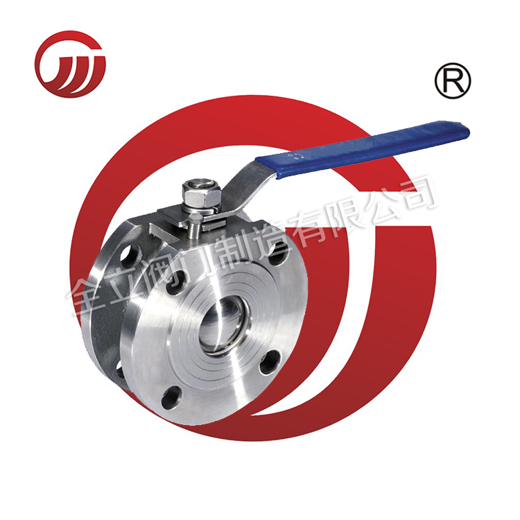 Stainless steel clip - on ball valve